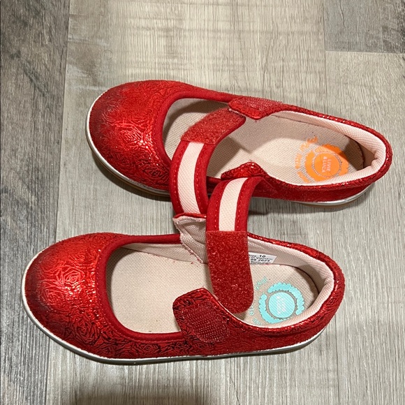 Livie & Luca Metallic Red Mary Jane size 10 - Picture 2 of 11